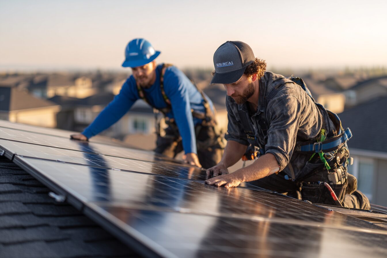 Solar panel installation